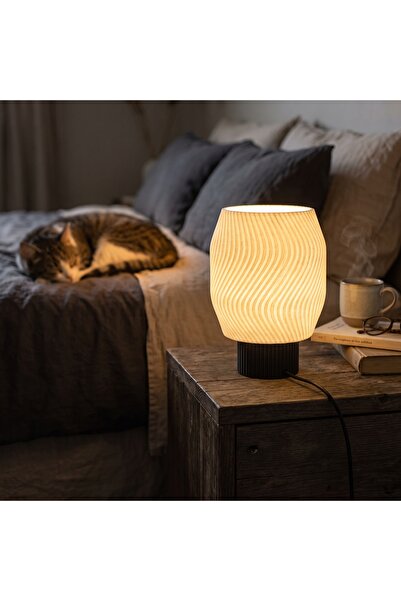Designobee Pure-Modern Masa ve Gece Lambası – Ambiyans Lambası, Dekoratif LED...