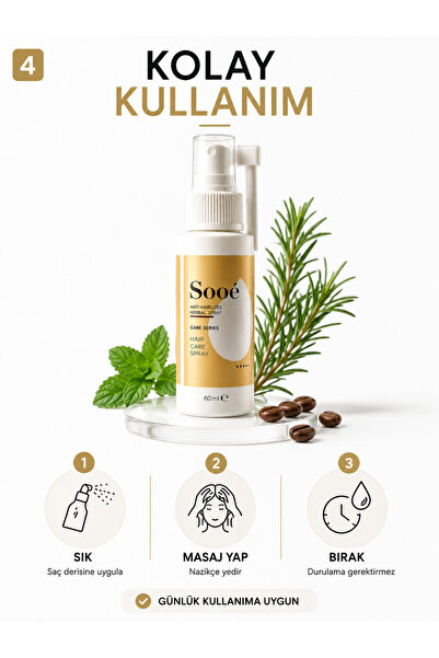 Sooê Saç Dökülmesine Karşı Serum Sprey - Anti Hair Loss Lotion 60ML