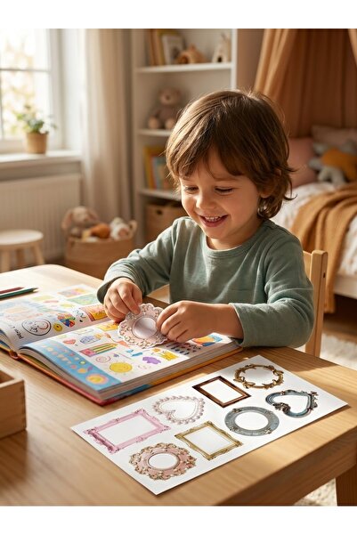 Rana İkra Art Çerçeve Temalı Sticker Seti (3 Sayfa 25 Adet)
