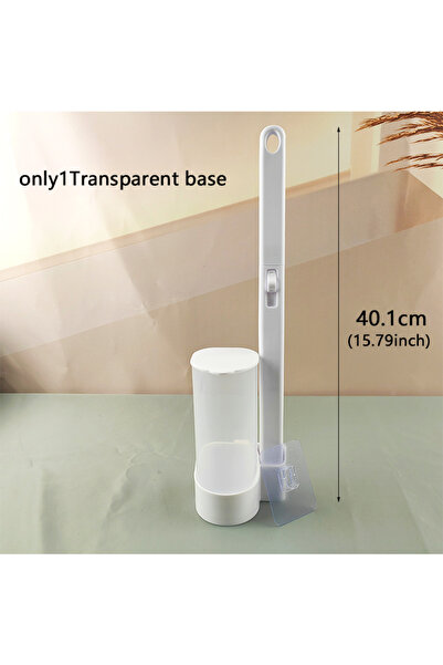 Choice6 1Transparent Base Disposable Toilet Brush Set, No-Clean Required, Com...
