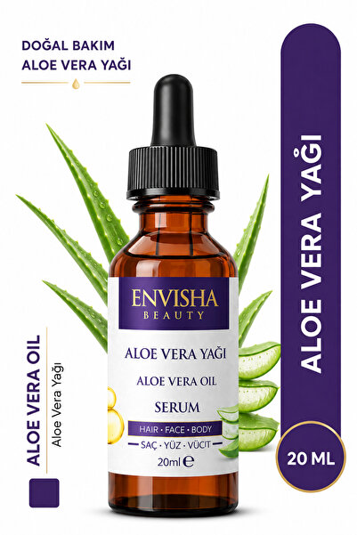 Envisha Beauty Aloevera Yağı %100 Doğal Bitkisel Yağ Aloe Vera Oil 20 ML