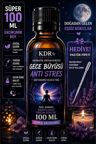 kdr natural 100 ML ÖZEL FORMÜL Anti Stres Uçucu Yağ Buhurdanlık Yağı Difüzör ...