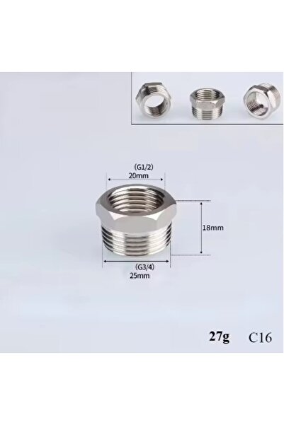 Choice16 1/2" Female Bushing 201/304 Stainless Steel 1/2", 3/4" BSP Threaded ...