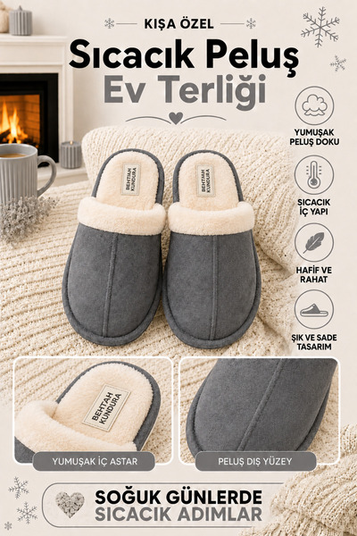 Behtah Kundura Unisex House Slippers with Soundproof Sole