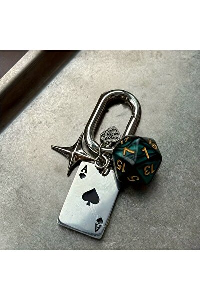 choice2 Olive Green Unique Multi-Sided Dice Keychain, Perfect for Bags & Key ...
