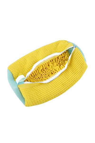 choice2 YELLOW Lazy Person's Essential Shoe Washing Bag, Cylindrical Polyeste...