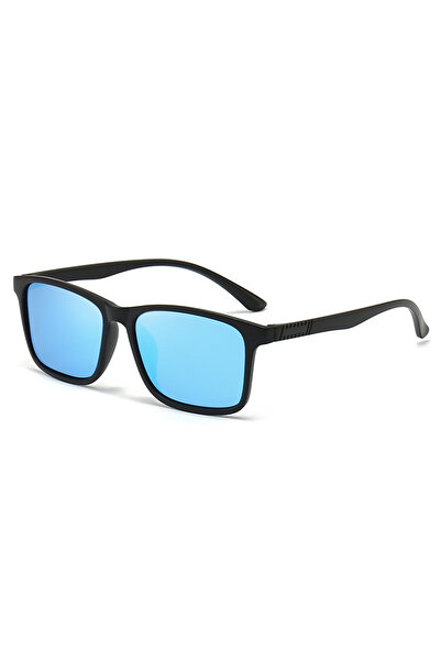 Choice1 Blue 1/6PCS Fashion Vintage Check Square Sunglasses Uv400 Protection ...
