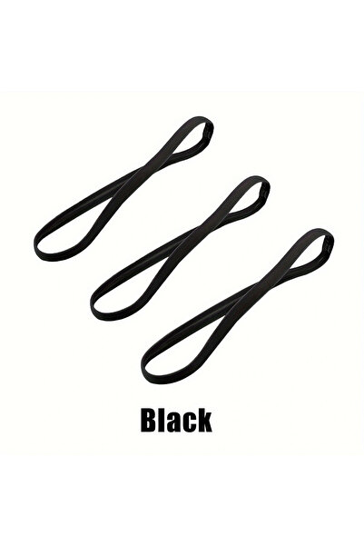 Choice6 black 3pcs Sweat Absorbing Moisture Non-slip Sports Hair Band Running...