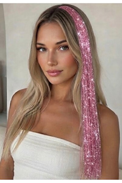 MutluBiDünya 1 Adet Çıt Çıtlı Hair Tinsel Gelin Teli Saç Simi Aksesuarı