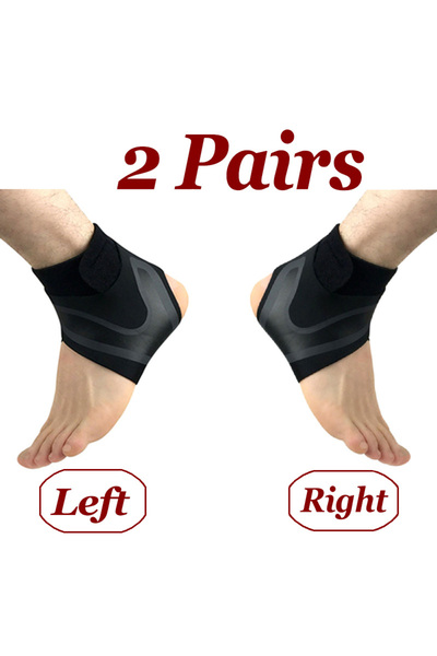 Choice5 L 38-42 2 Pairs Adjustable Compression Ankle Support Men & Women Runn...