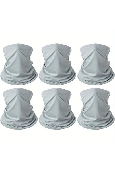 Choice 6pcs light gray 6pcs Cooling UV Protection Face Masks Breathable Windp...