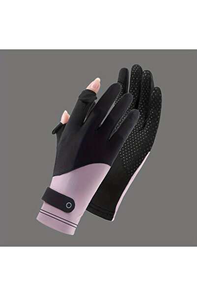 Choice black purple Summer Gloves Breathable Women Thin Ice Silk Cycling Driv...