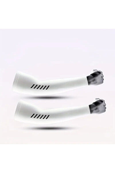 Choice L white 1 Pair Men's Lightweight Breathable Cooling Sports Sleeves Ice...