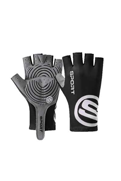 Choice1 L black Cycling Gloves Breathable Anti-Slip Sunscreen Half Finger Glo...