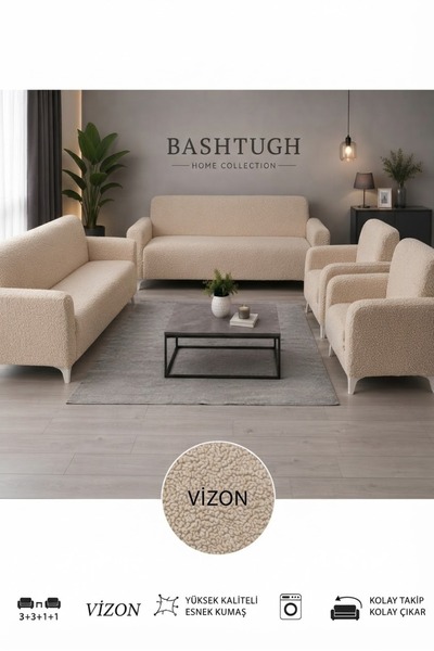 BASHTUGH TİCARET High Quality Sofa Cover Set |   3311 |   Bohemian Fabric Ela...