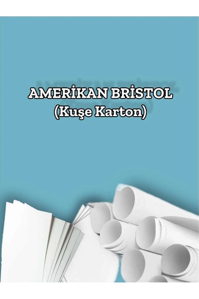 Orbak Kağıt 450 Gr. Amerikan Bristol Kağıt Karton 50x70 100 Adet (15,75 KG)