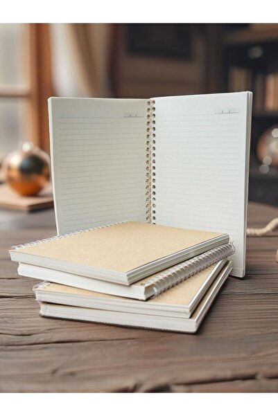 Orbak Kağıt A5 Çizgili Kraft Defter | Vintage | Geri Dönüşüm Kağıt | 70 Yapra...