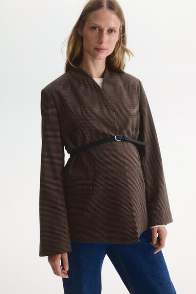 H&M MAMA Kemerli Blazer
