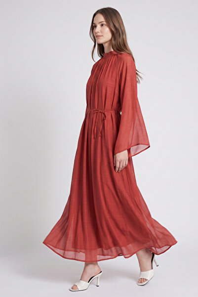 zenne Reglan Kol Elbise Y0159 - KIRMIZI