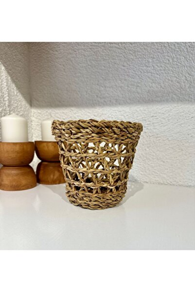 Decamor home Wicker Small Flower Pot Basket - Decorative