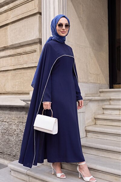 Modamorfo Φόρεμα Abaya από κρεπ με ισπανική επένδυση μανικιών και αποσπώμενη ...