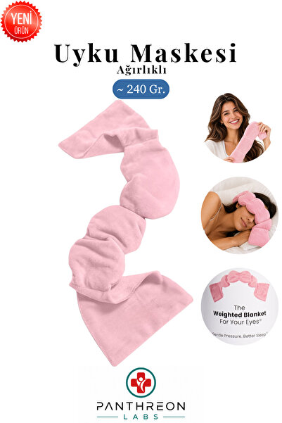 Panthreon Weighted Sleep Mask |   Relaxing Print on the Eyelid |   Supports S...