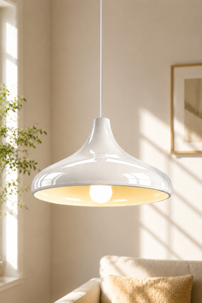 Luna Lighting Apollo Beyaz Renk Rustik Tekli Avize Sarkıt Salon Mutfak Oturma...