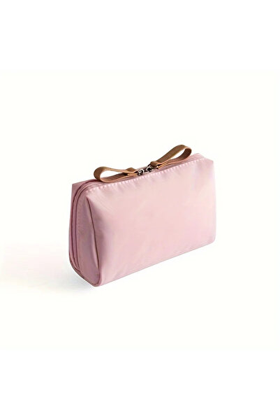 Choice3 S Pink Small Solid Color Portable Makeup Bag, Travel Cosmetic Pouch, ...