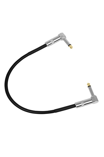 Choice Black 50CM Guitar Effects Pedal Cable 6.35Mm Connecting Wire 30cm Flat...