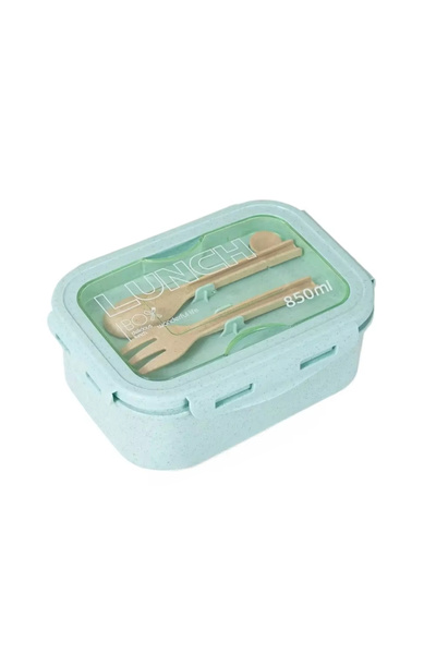 choice2 800ml 2 2 green 1pc Wheat Straw Lunch Box, Bento Box for Students, Po...