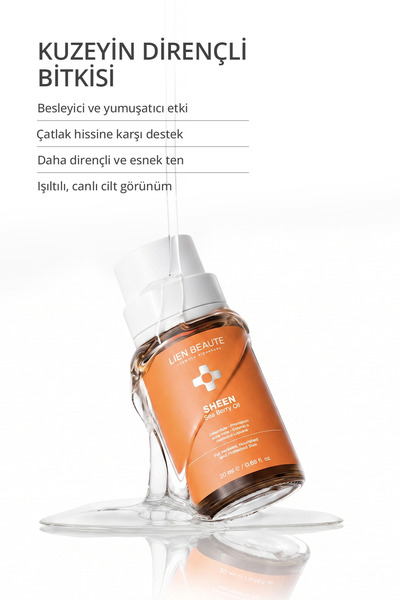 Lien Beaute Sea Berry Yoğun Besleyici Diz Dirsek Topuk El Bariyer Destekleyici Onarıcı Bakım Yağı Deniz İğdesi Bromelain Jojoba