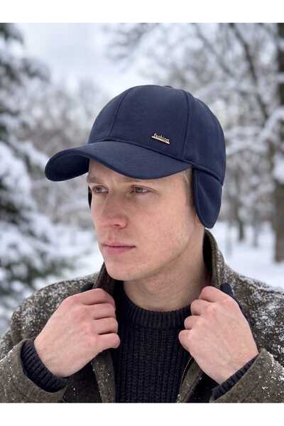Aware Time Men's Ear-Protected Luxury Winter Knitted Beanie Hat