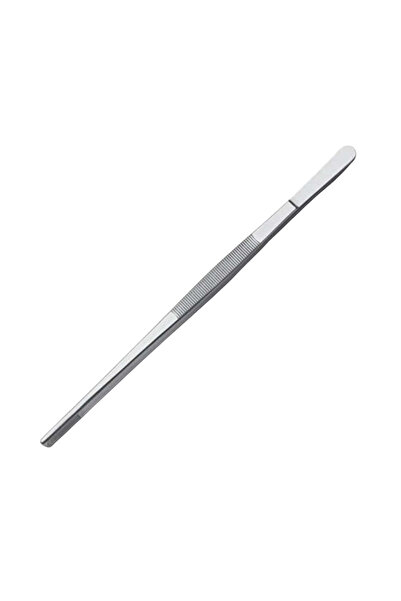 labbakkal Penset 20 cm Düz - Küt Uçlu Paslanmaz Çelik 1 Adet