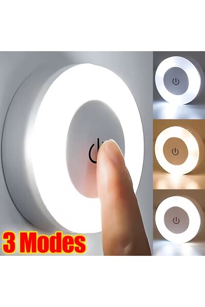 Choice1 3 Modes Mini LED Touch Sensor Night Lights USB Rechargeable Kitchen B...