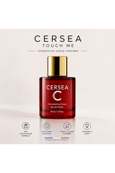 CERSEA Touch Me Afrodızyak Kadın Parfüm EDP 50 ml – Gündüz ve Gece Kullanıma ...