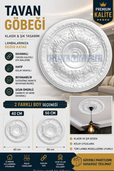 Genel Markalar Antik Tavan Lamba Göbeği 50 Cm