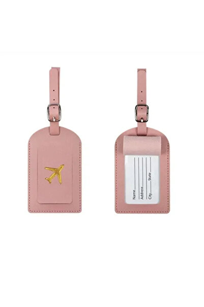 Choice5 Pink Stamped Leather Business Luggage Tag Suitcase Label Luggage Boar...