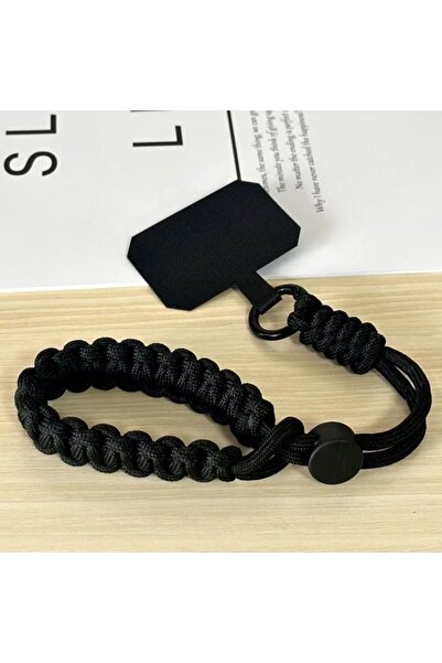 Choice6 black Handwoven Adjustable Mobile Phone Universal Lanyard Wrist Strap...