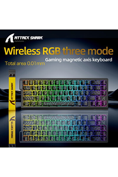 Choice Magnetic Switch Black Line Wireless X68HE ATTACK SHARK Magnetic Gaming...