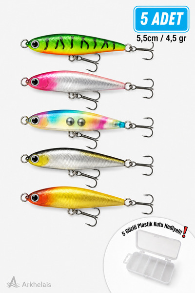Arkhelais Minnow Suni Balık Yemi 5,5 cm 4,5 gr - Levrek Alabalık Tatlı Su Lev...