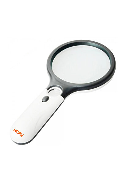 Choice1 1PC White Magnifying Glass Handheld 45X Magnifier With 3 LED Light Fo...