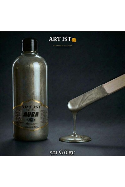 ART IST AURA Metalik Sedefli ve Vernikli Akrilik Boyalar - 521 Gölge