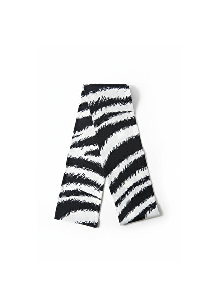 maia Zebra Scarf for Hair, Neck, Wrist, Bag, Trousers