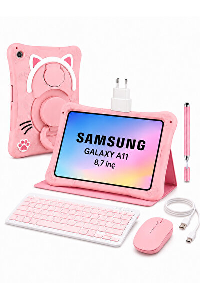 Samsung Galaxy Tab A11 4GB 64GB 8,7' TABLET+KILIF+KLAVYE+MOUSE+ŞARJ ALETİ(KAL...