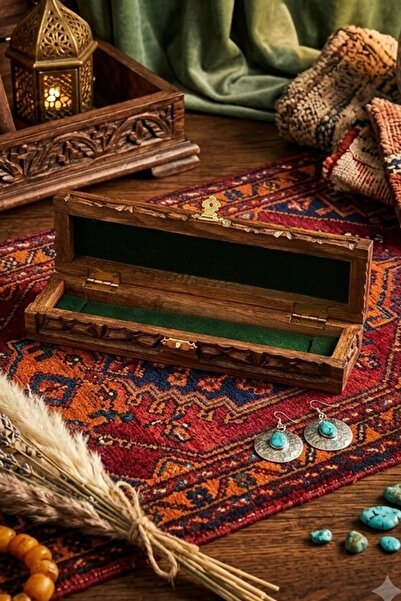 dergah tesbih Wood Carving Craftsmanship Gift Box