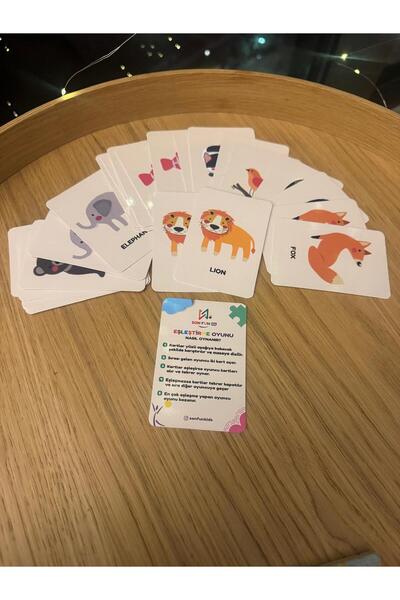 sonfunkids Büyük Ebat Sevimli Hayvanlar Eşleştirme Oyunu (25 Parça, İngilizce...