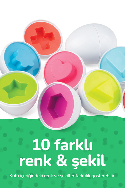 Circle Toys 10’lu Geometrik Yumurta CRCL107