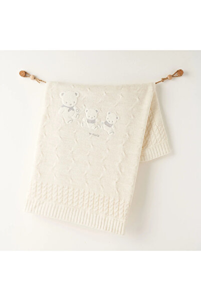 andywawa Baby Knitwear Blanket 85X100 Ac26341 Ecru