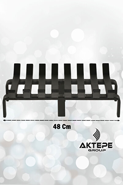 AKTEPE Group Şömine Izgarası 8 Çubuklu 48 Cm X 32 Cm Ekstra Dar Gözlü Izgara