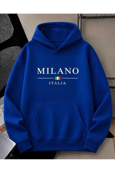 COHERENT Unisex Men/Women Milano Colorful Custom Printed Cotton Oversize Hood...